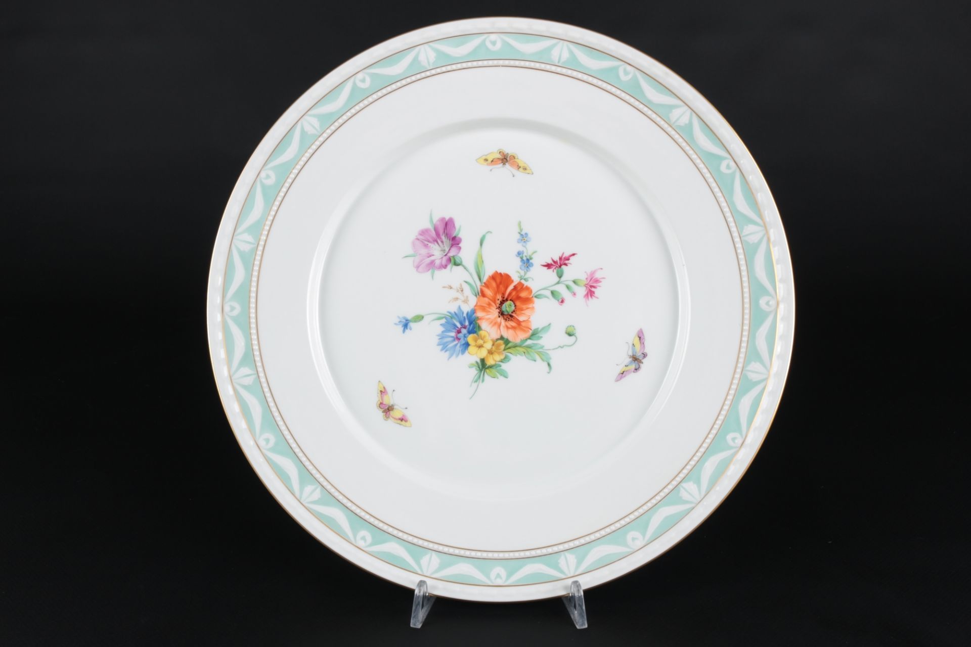 KPM Berlin Kurland Dekor 41 - 4 Gourmetteller D29 cm, 4 gourmet plates, - Image 5 of 6