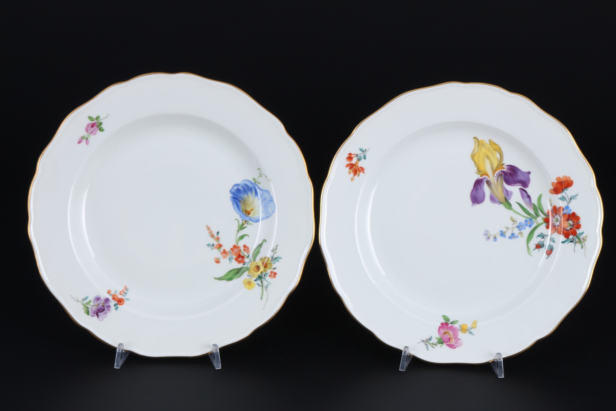 Meissen Blume 12 Speiseteller 1.Wahl, dining plates, - Image 6 of 8