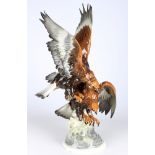 Hutschenreuther riesiger Steinadler / Adlerpaar H 64 cm, porcelain golden eagle,