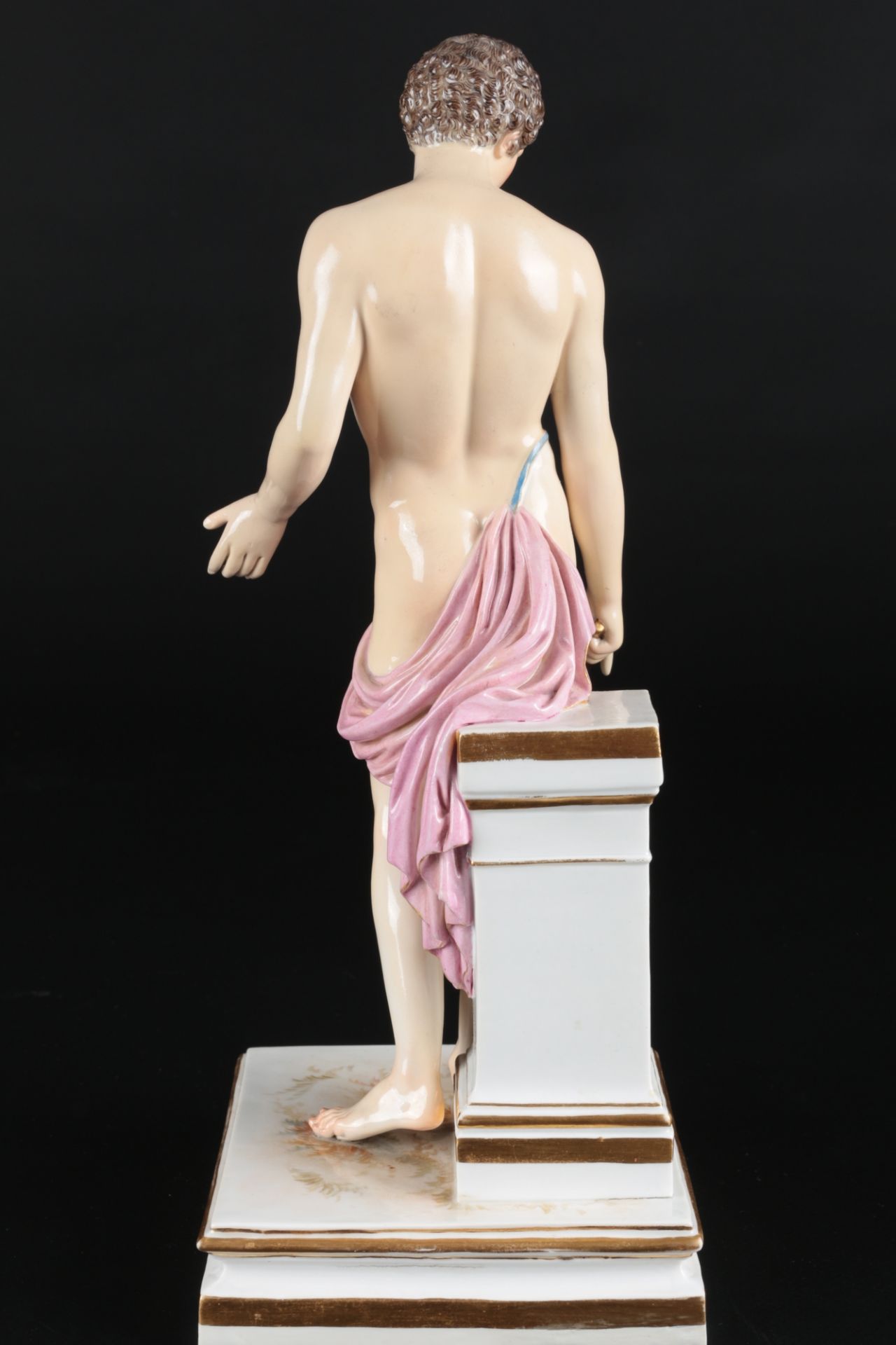 Meissen Antinous Figur 1.Wahl, greek anique figure, - Bild 3 aus 6