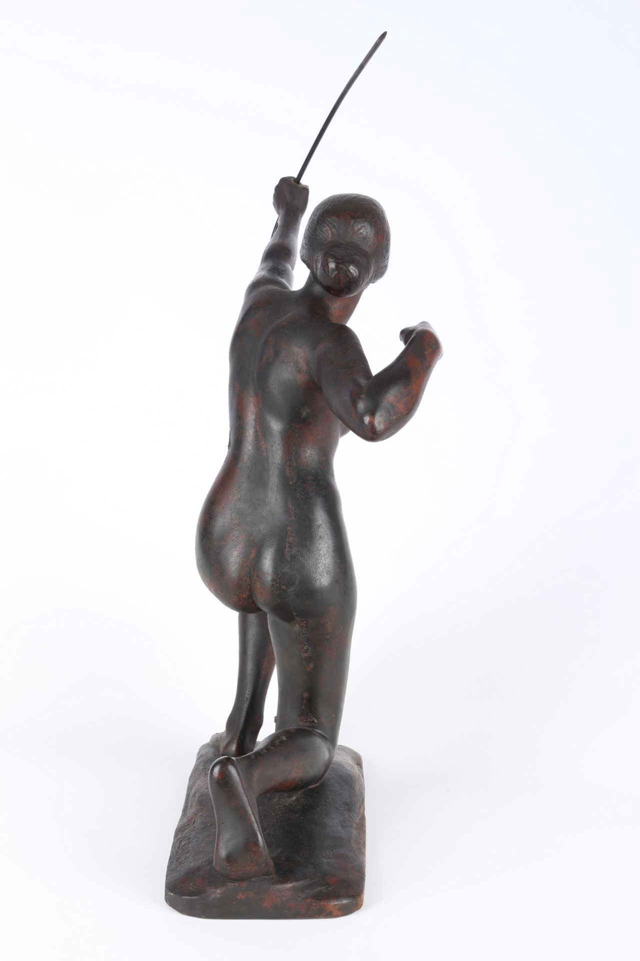 Rudolf Kaesbach (1873-1955) Bronze kniende Amazone mit Bogen, kneeling amazon with bow, - Image 4 of 7