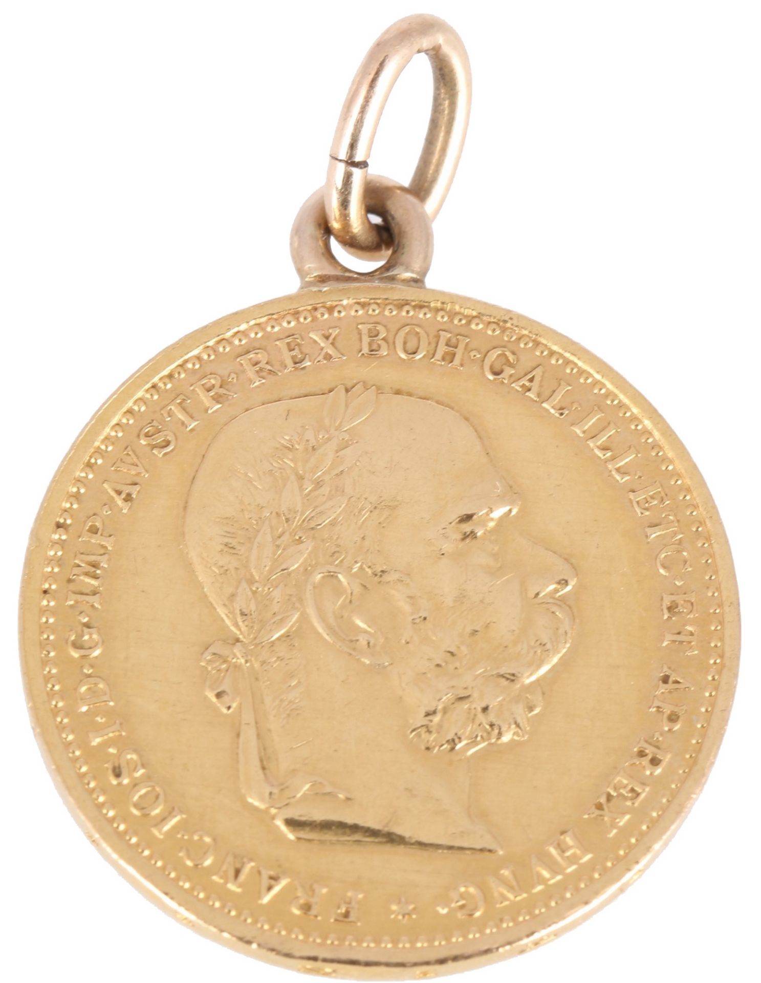 Goldmünze Österreich 20 Kronen 1894 Kaiser Franz Joseph I., austrian gold coin as pendant,