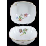 Meissen Blume 2 große Schalen 1.Wahl, large bowls,