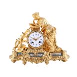 Kaminuhr Bronze 19. Jahrhundert, french bonze mantel clock 19th century,