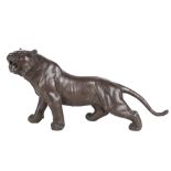 Japan Bronze Tiger Meiji-Periode, japanese bronze tiger figure,