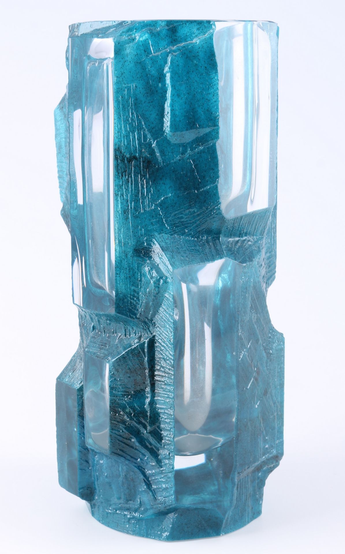 Daum Blockvase, César Baldaccini (1921-1998) für Daum, heavy glass vase, - Bild 2 aus 6