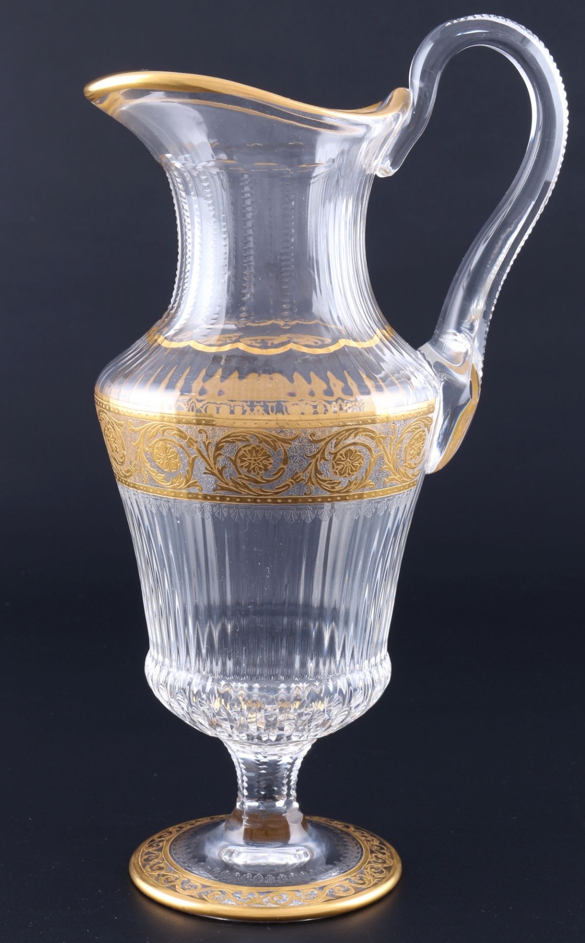 St. Louis Thistle Gold Krug, crystal pitcher, - Bild 2 aus 4