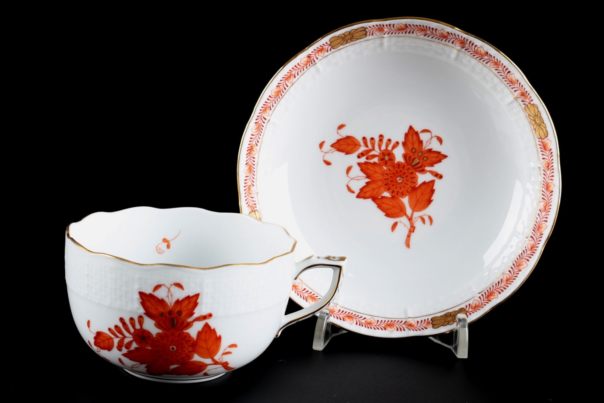 Herend AOG Apponyi Orange 8 Teetassen, tea cups, - Bild 2 aus 5