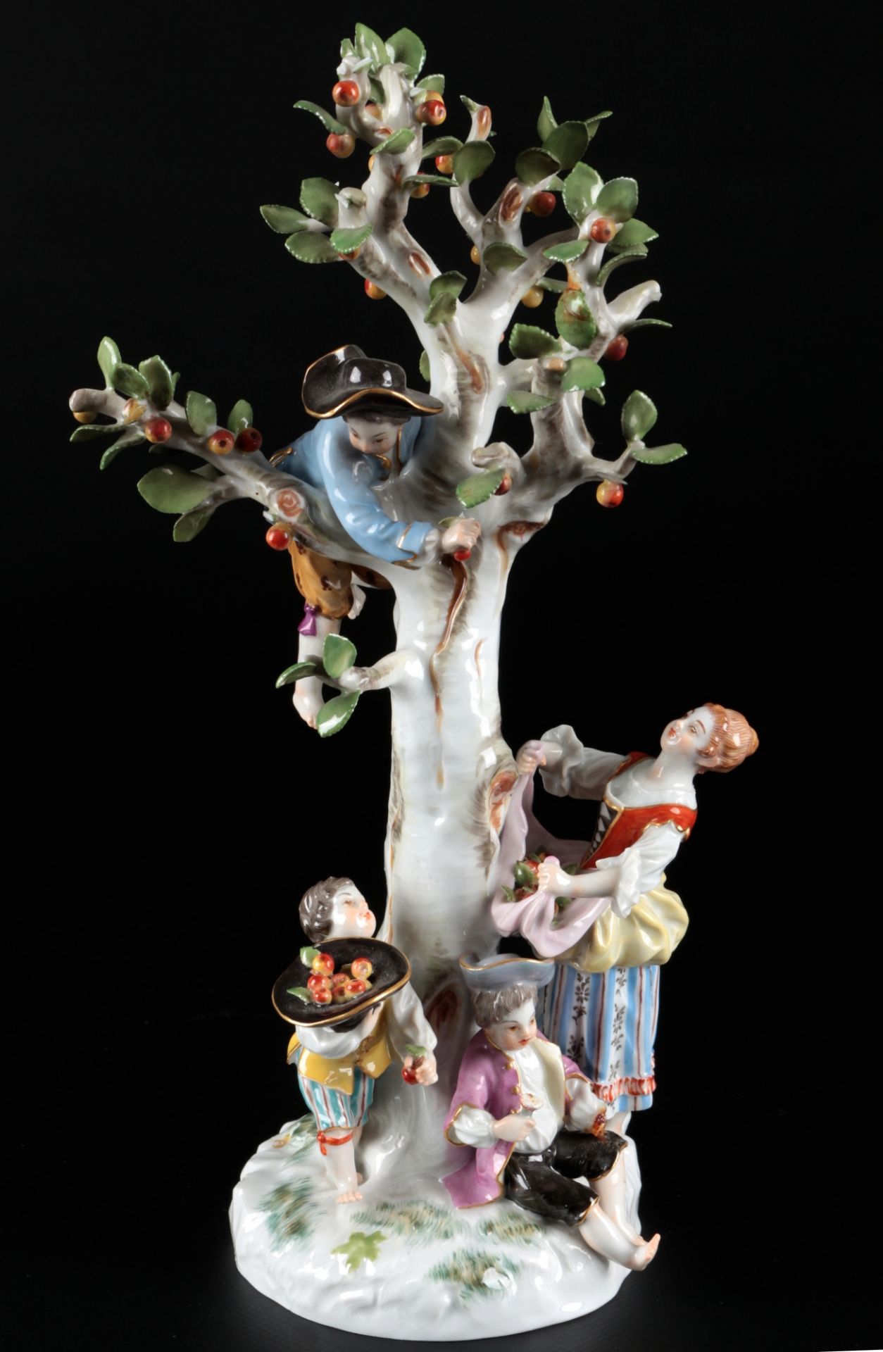 Meissen Figurengruppe Apfelernte 1.Wahl, figure apple harvest,