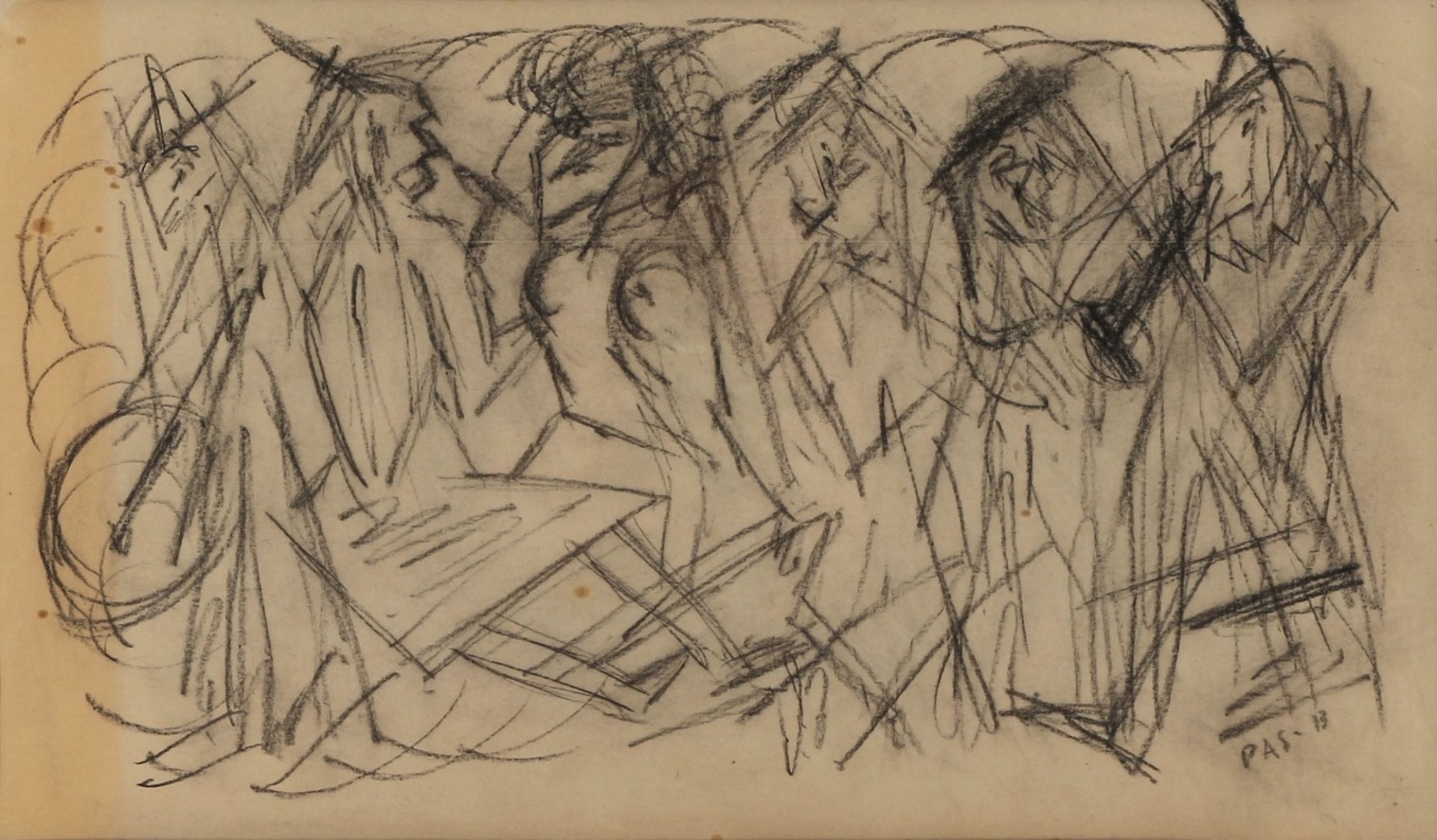 Paul Adolf Seehaus (1891-1919) Figürliche Komposition von 1913, figurative composition 1913, - Bild 2 aus 4