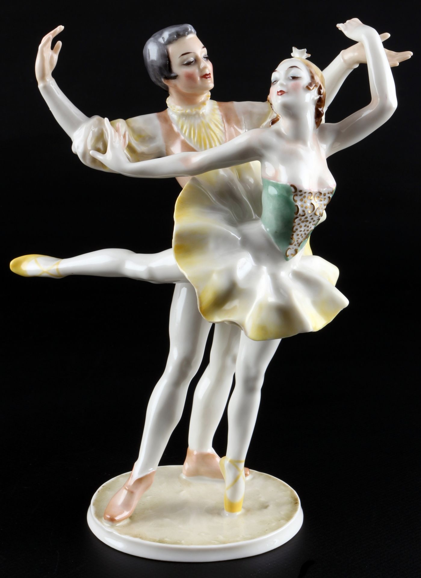 Hutschenreuther Ballet Tanzpaar Carl Werner, ballet dancing couple,