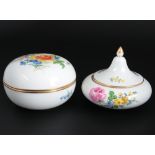 Meissen Blumen 2 Deckeldose 1.Wahl, lid boxes,