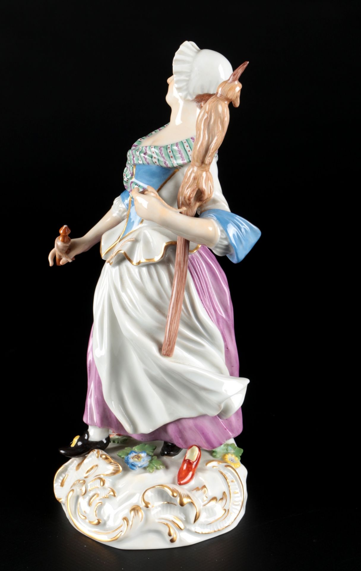 Meissen Die Spinnerin 1. Wahl, figure spinner, - Bild 2 aus 6