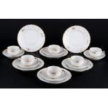 Meissen Schwanendessin Indische Blumenzweige 6 Teegedecke 1. Wahl, tea cups,