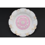 Meissen Marcolini Rocaille- und Muschelrelief Prunkteller, splendor plate,