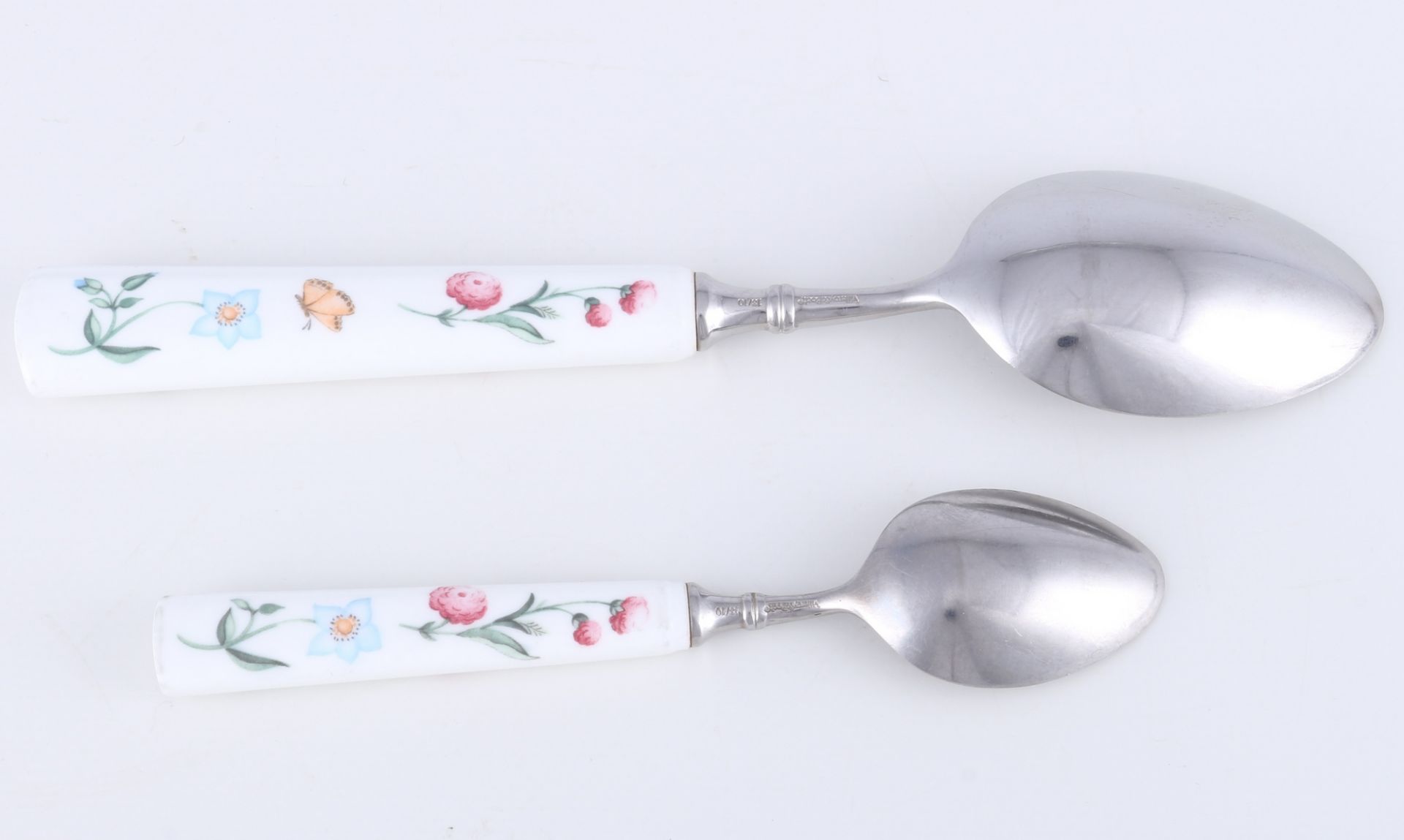 Villeroy & Boch Mariposa 16-teiliges Besteck Konvolut, porcelain cutlery lot, - Image 3 of 6