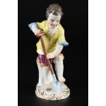 Meissen Gärtnerkind mit Spaten 1.Wahl, gardeners child with spade,