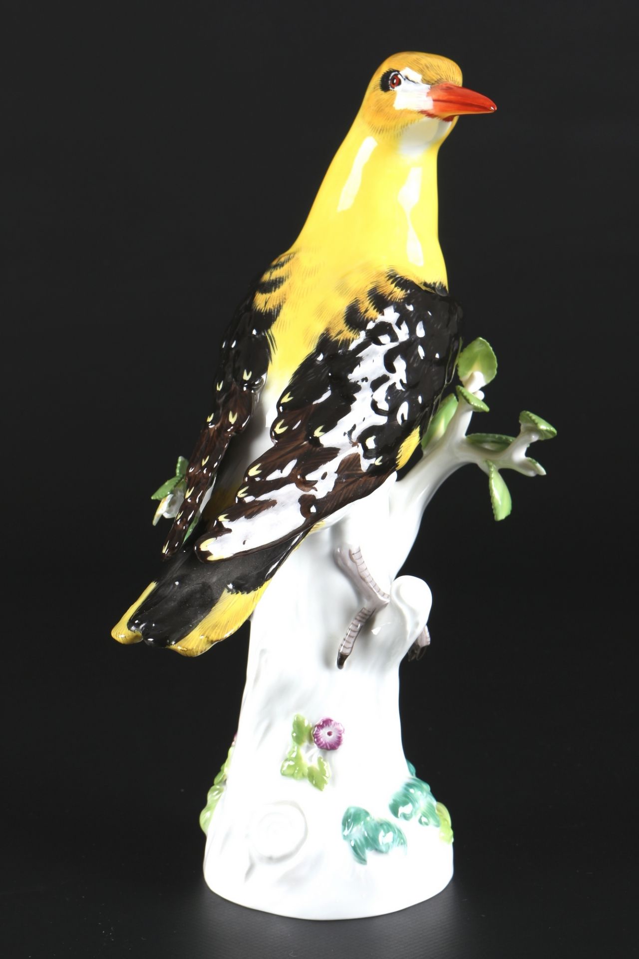 Meissen Pirol auf Stamm 1.Wahl, porcelain bird, - Image 2 of 7
