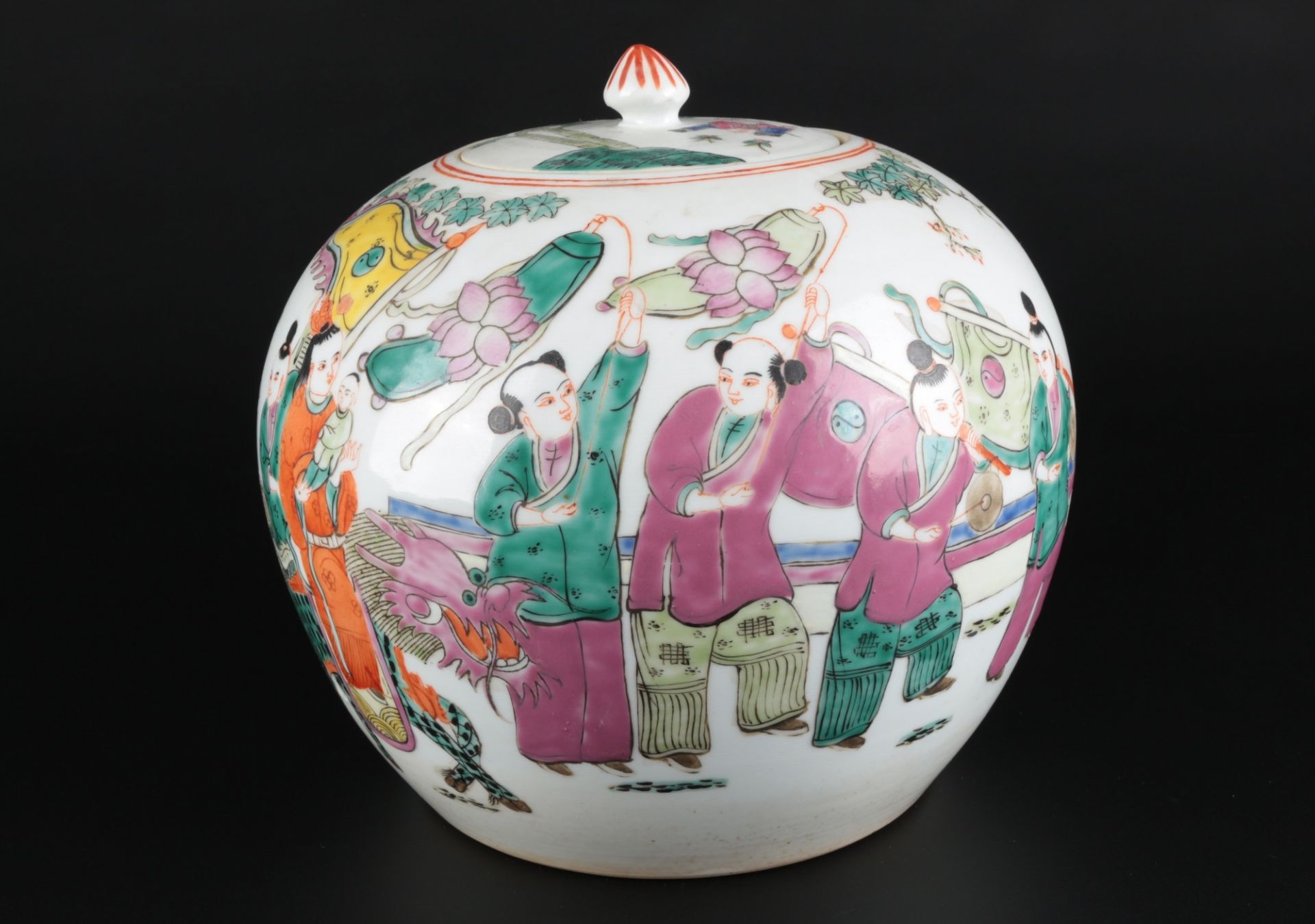 China bauchige Vase Qing-Dynasty, chinese vase,