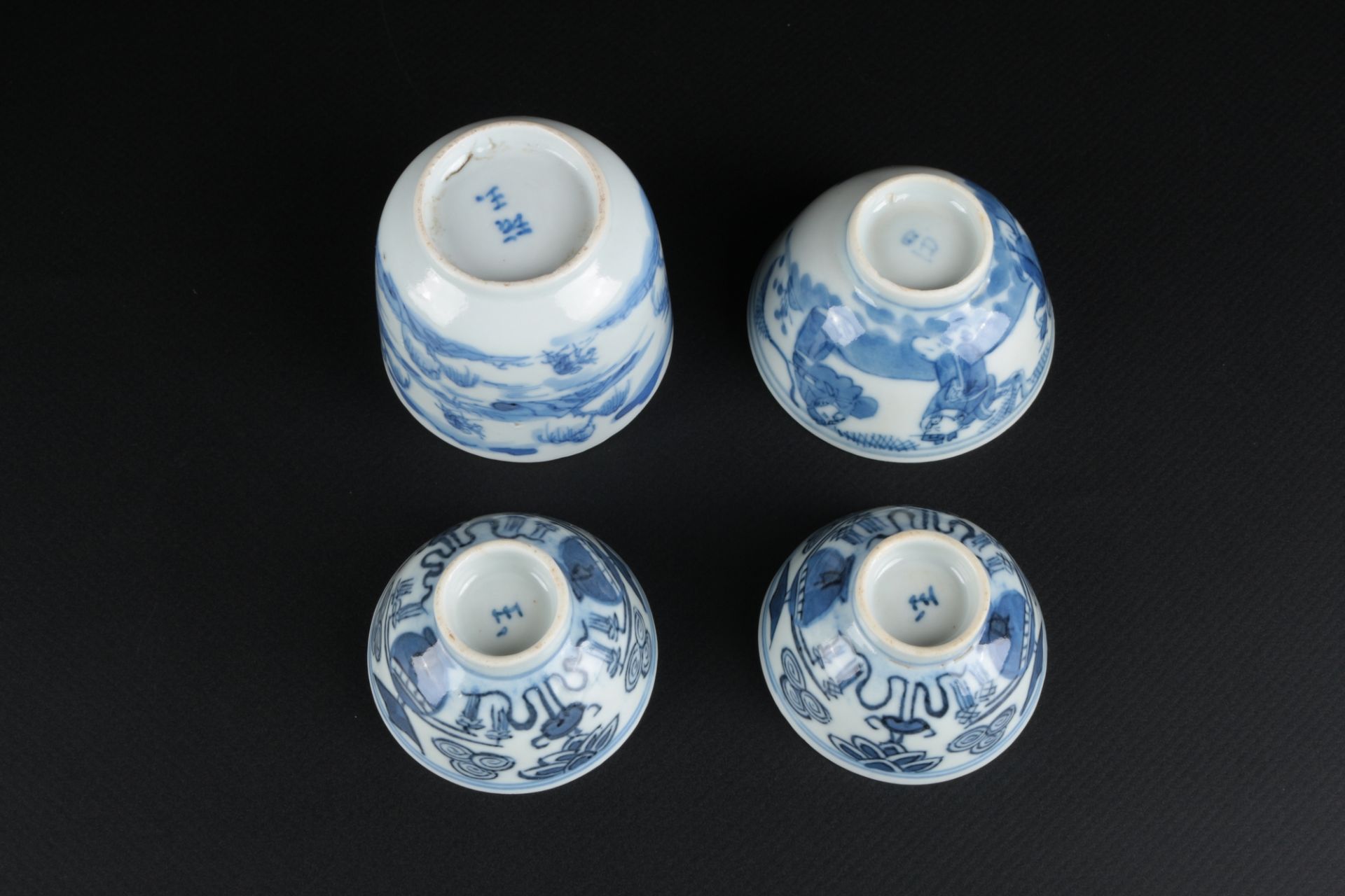 China Konvolut Schalen und Koppchen Blaumalerei, chinese bowls and couplings, - Image 4 of 5