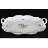 Meissen Blume große Henkelplatte, handled tray,