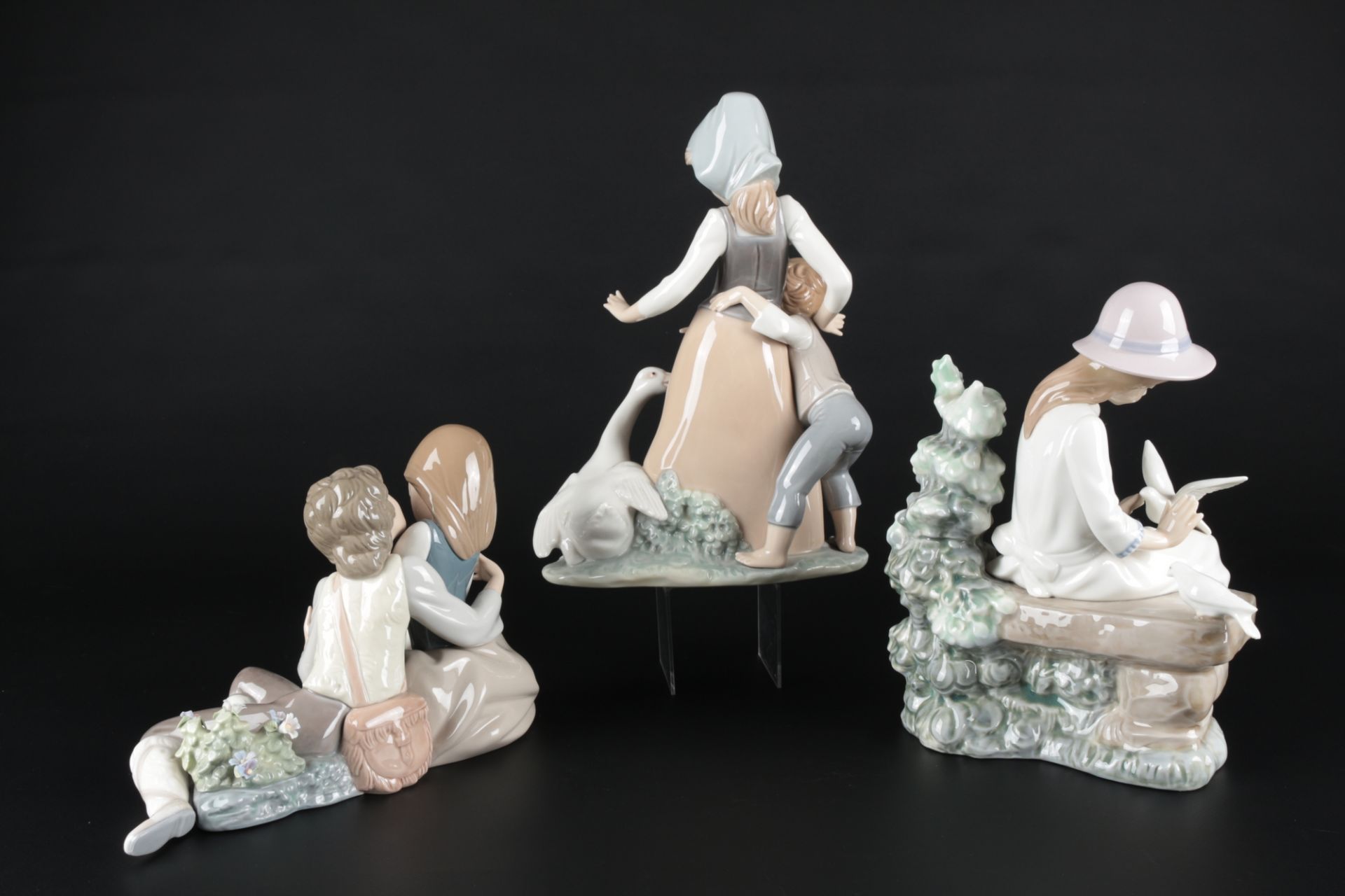 Lladro 3 Kinderfiguren, porcelain children figures, - Image 5 of 6