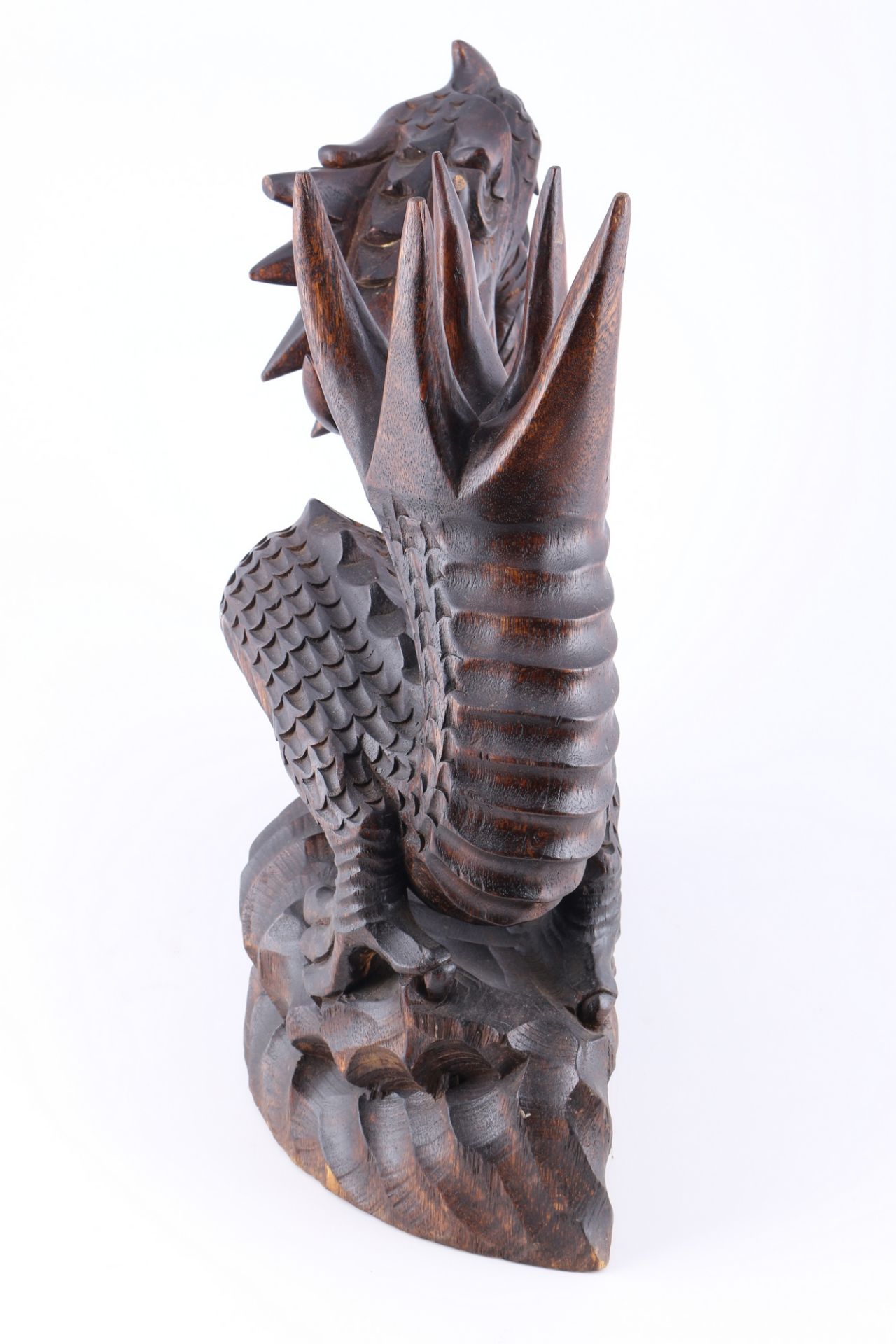 Großer chinesischer Drache, Holzfigur, chinese wooden dragon, - Image 4 of 6