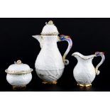 Meissen Schwanendessin Indische Blumenzweige Kaffeekern 1. Wahl, coffee set,