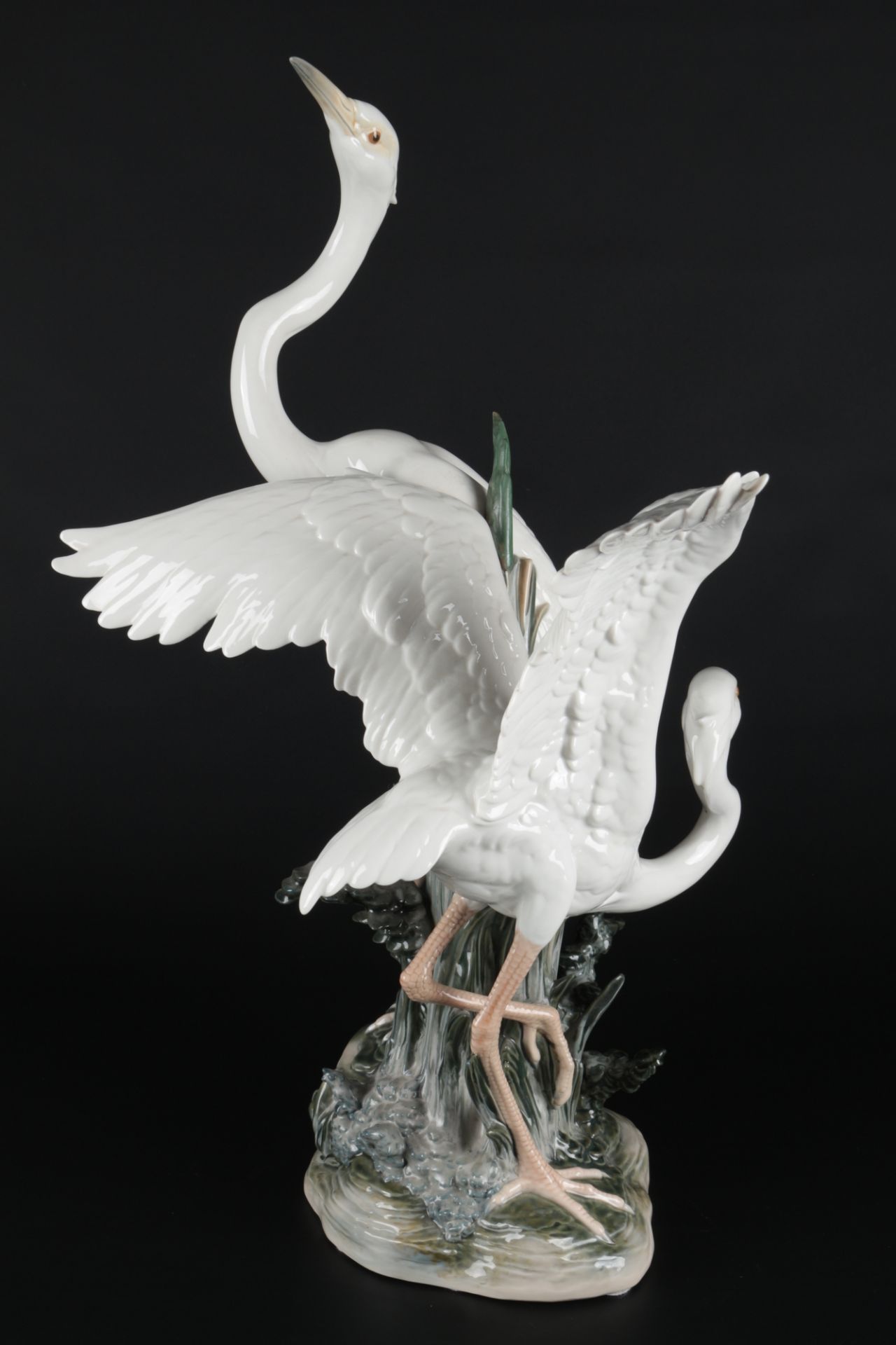 Lladro übergroße Figur Reiher H 57 cm, porcelain herons, - Bild 4 aus 7