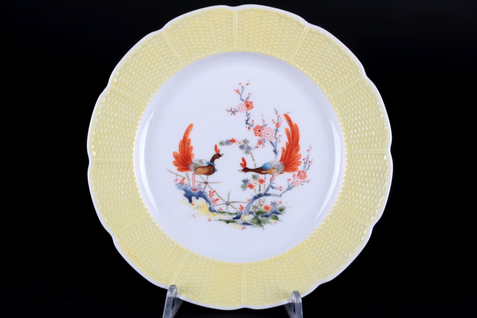 Nymphenburg Paradiesvogel Kaffeegedeck, coffee cup dessert plate, - Bild 5 aus 6