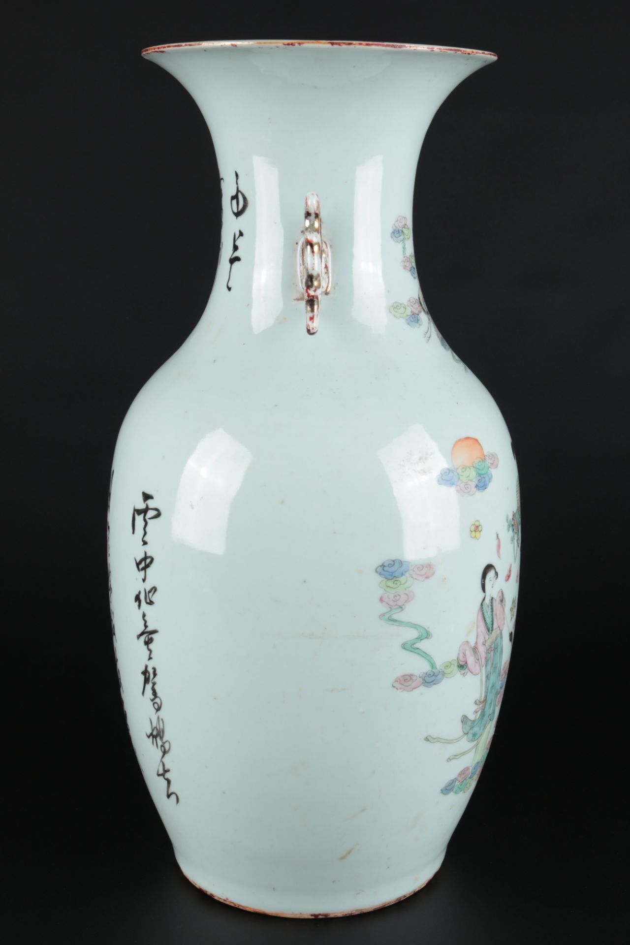 China große Vase Kuang-hsü 1875-1908, chinese large vase, - Bild 4 aus 6