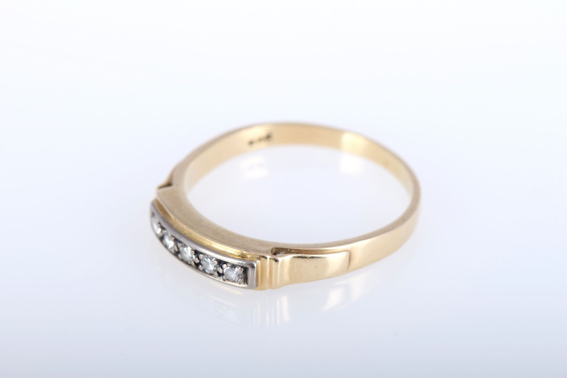 585 Gold Brillantring, 14K diamond gold ring, - Bild 2 aus 4