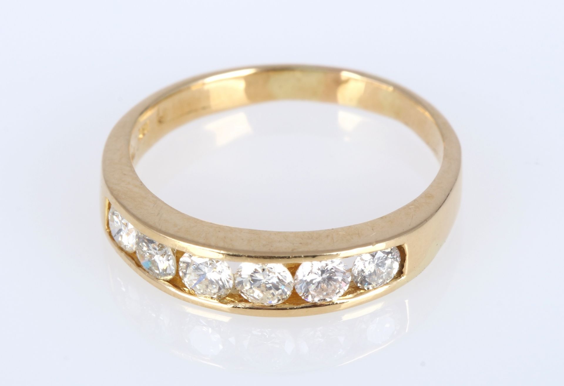 750 Gold Brillantring 0,75ct, 18K diamond gold ring, - Bild 2 aus 5