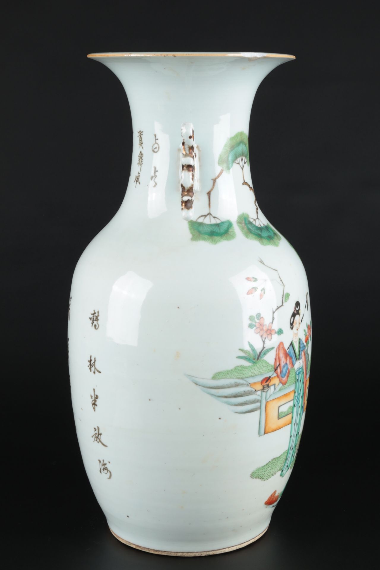 China große Vase Kuang-hsü 1875-1908, chinese large vase, - Bild 4 aus 7