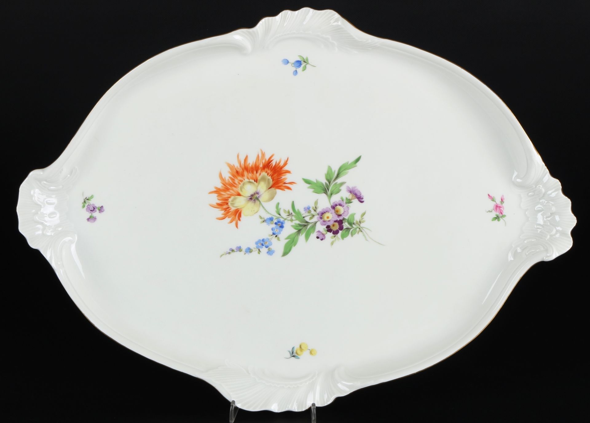 Meissen Blume großes Tablett, large tray,