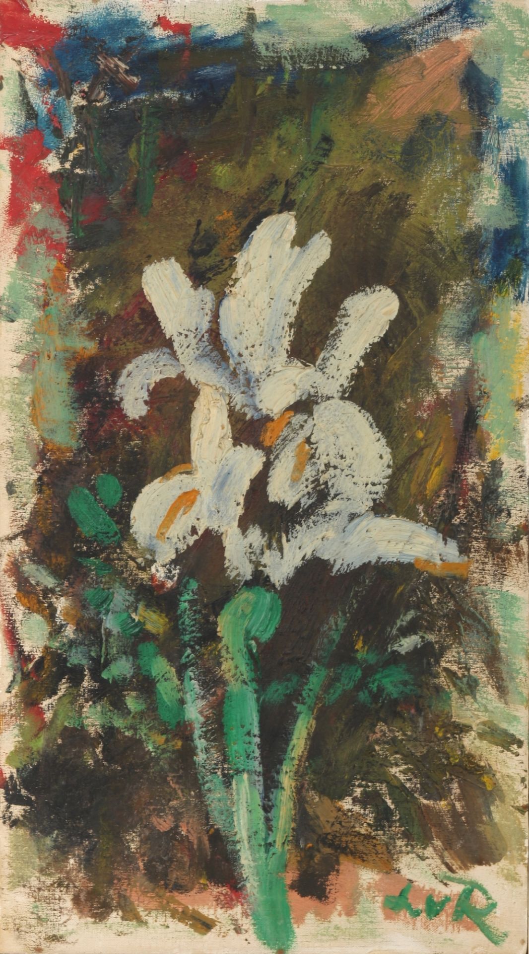 Lilia Radlova dit Lilian von Radloff (1902-1965) 2 Ölbilder Blumen, flowers, - Bild 3 aus 5