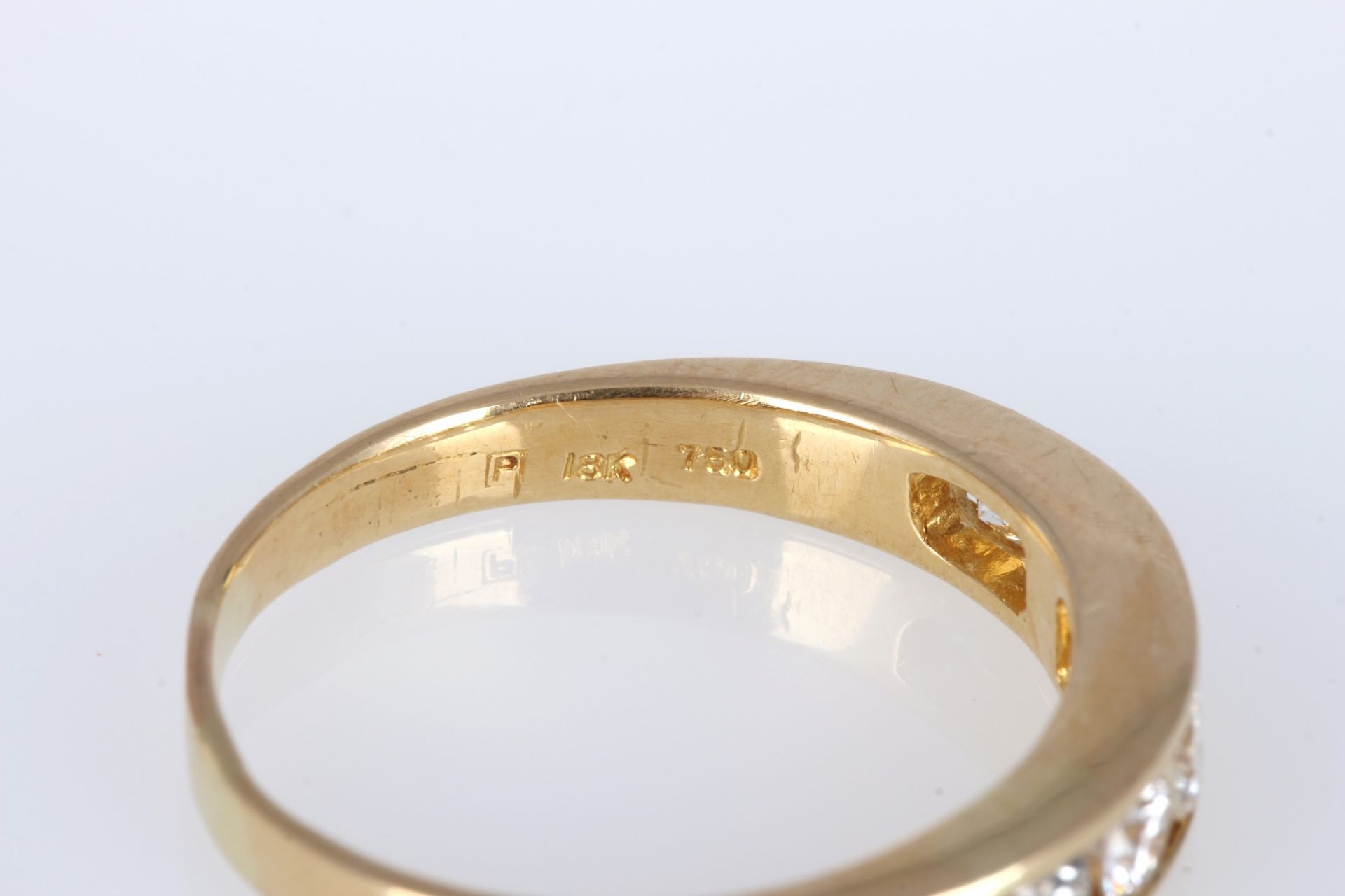 750 Gold Brillantring 0,75ct, 18K diamond gold ring, - Bild 4 aus 5