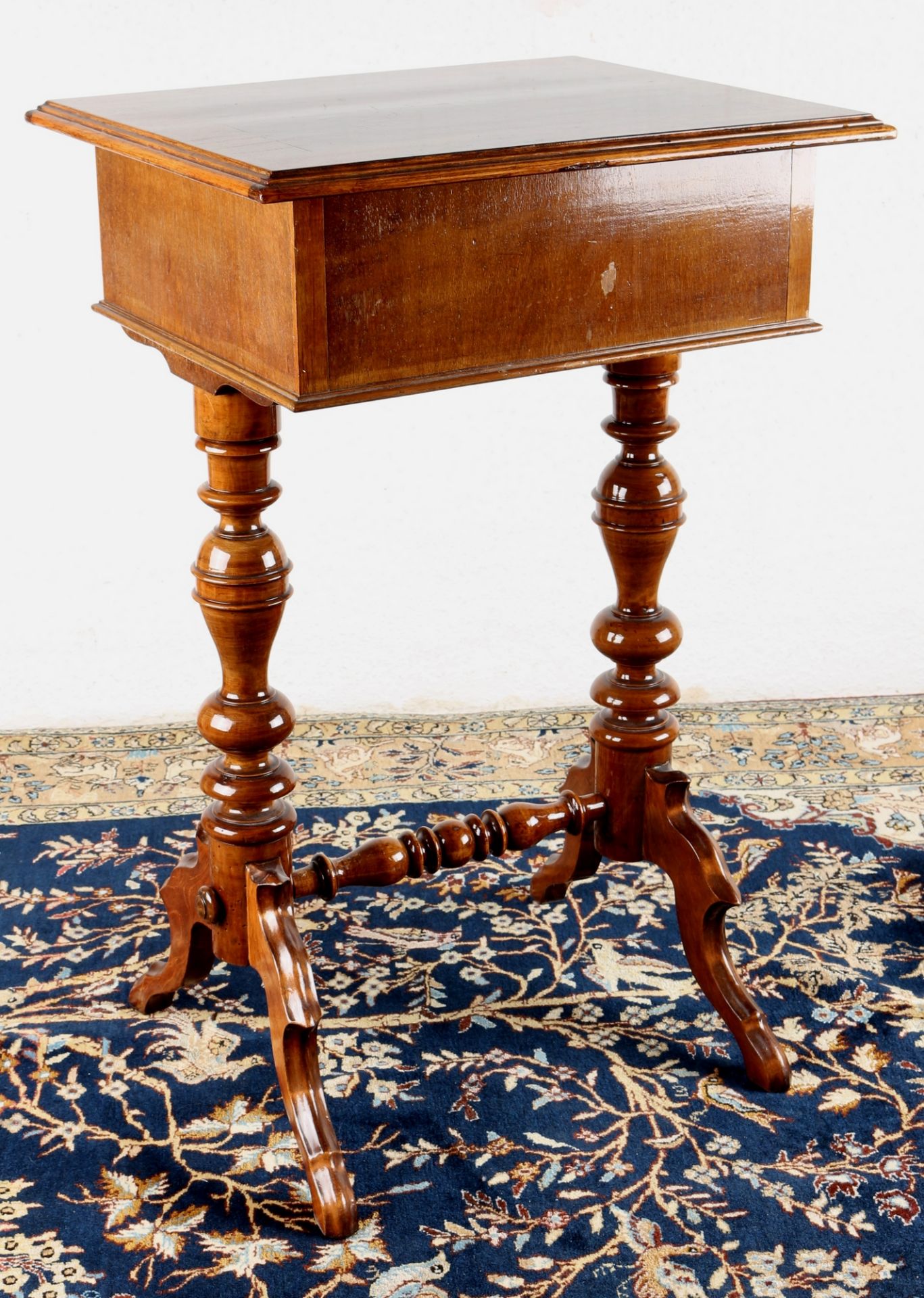 Nähtisch um 1900 Nussbaum, sewing table around 1900 walnut - Bild 7 aus 7
