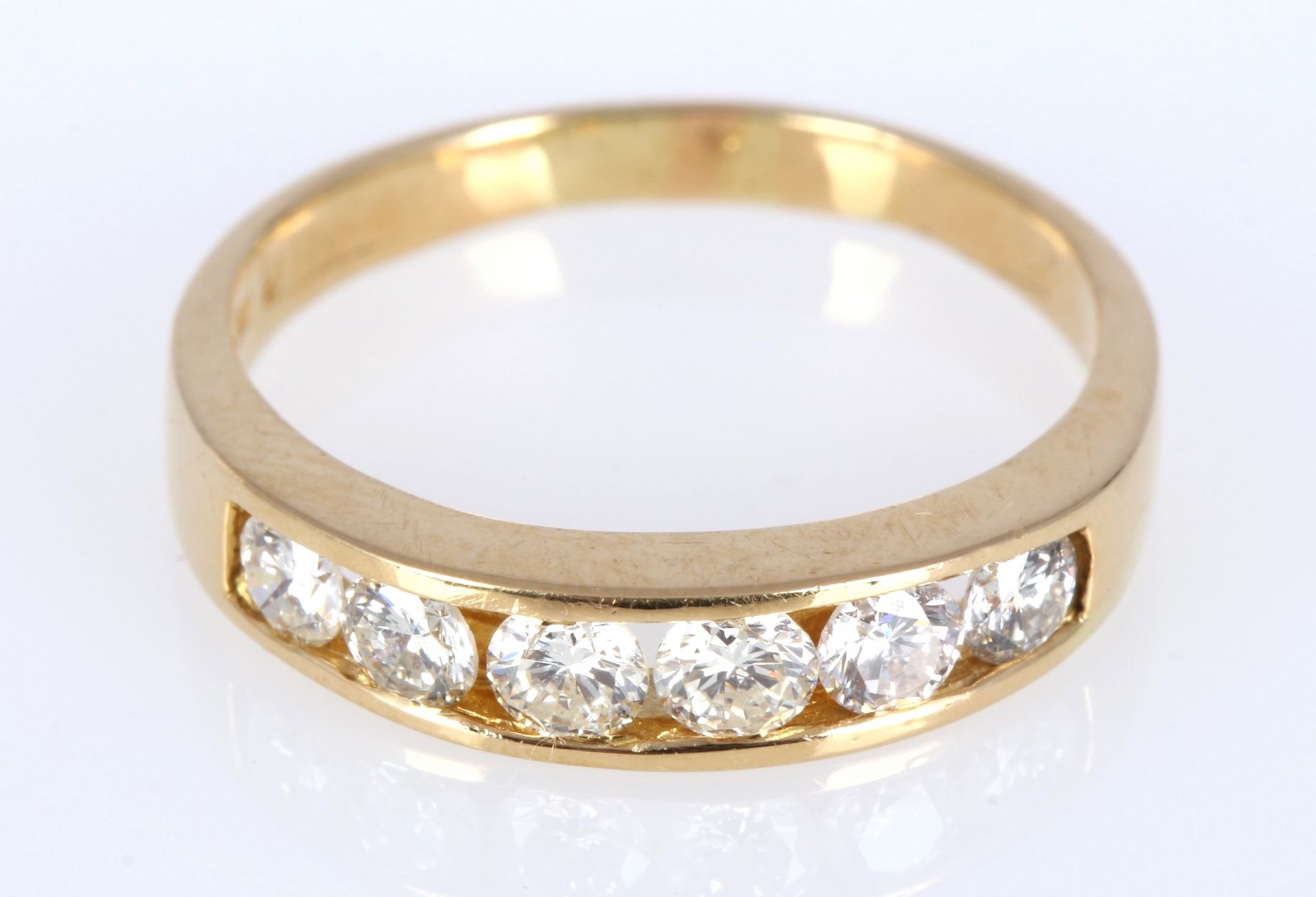 750 Gold Brillantring 0,75ct, 18K diamond gold ring,