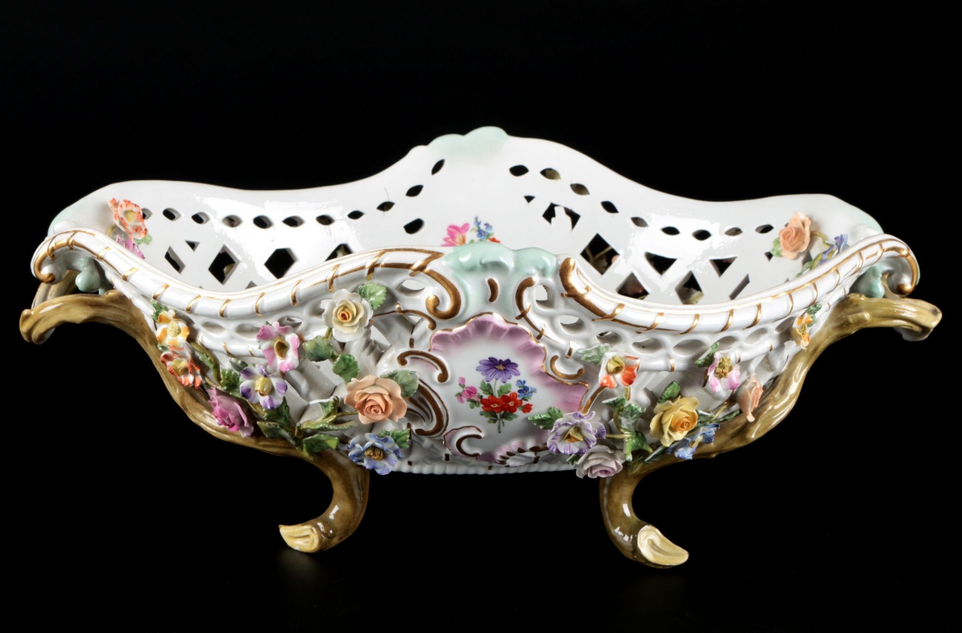 Meissen große Blumen - Jardiniere 1.Wahl, porcelain jardiniere,