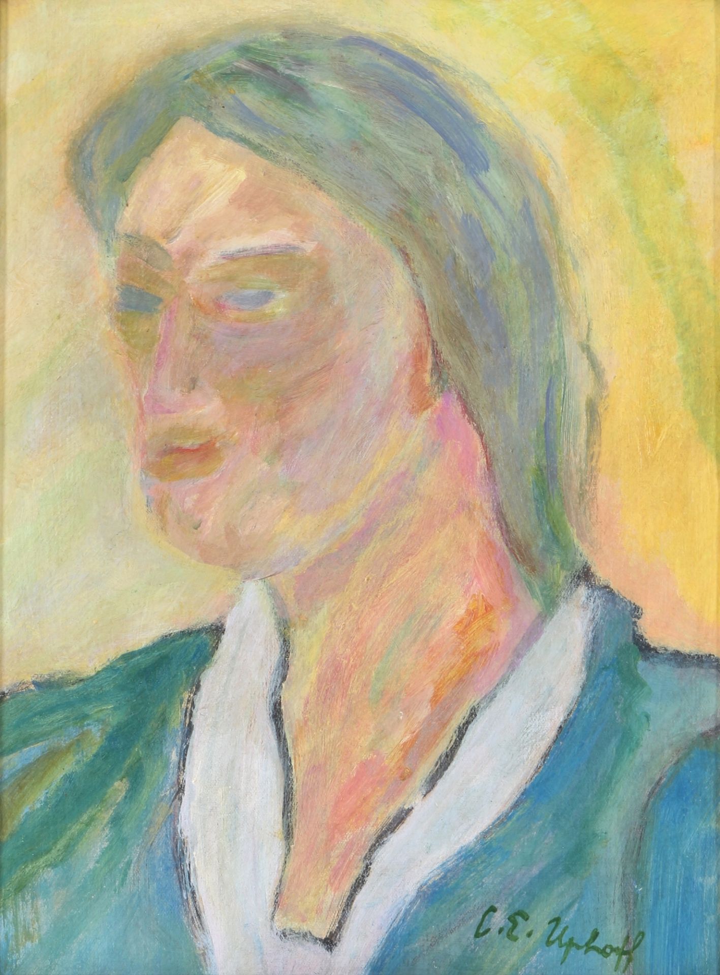 Carl Emil Uphoff (1885-1971) Frauenportrait, woman portrait,