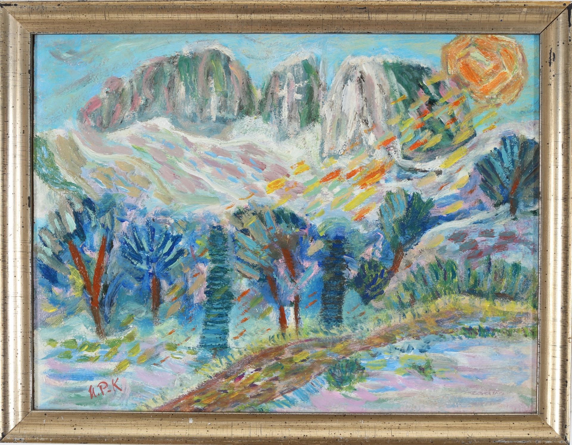 Henny PROTZEN-KUNDMÜLLER (1896-1967) Expressive Landschaft, expressive landscape, - Bild 2 aus 4