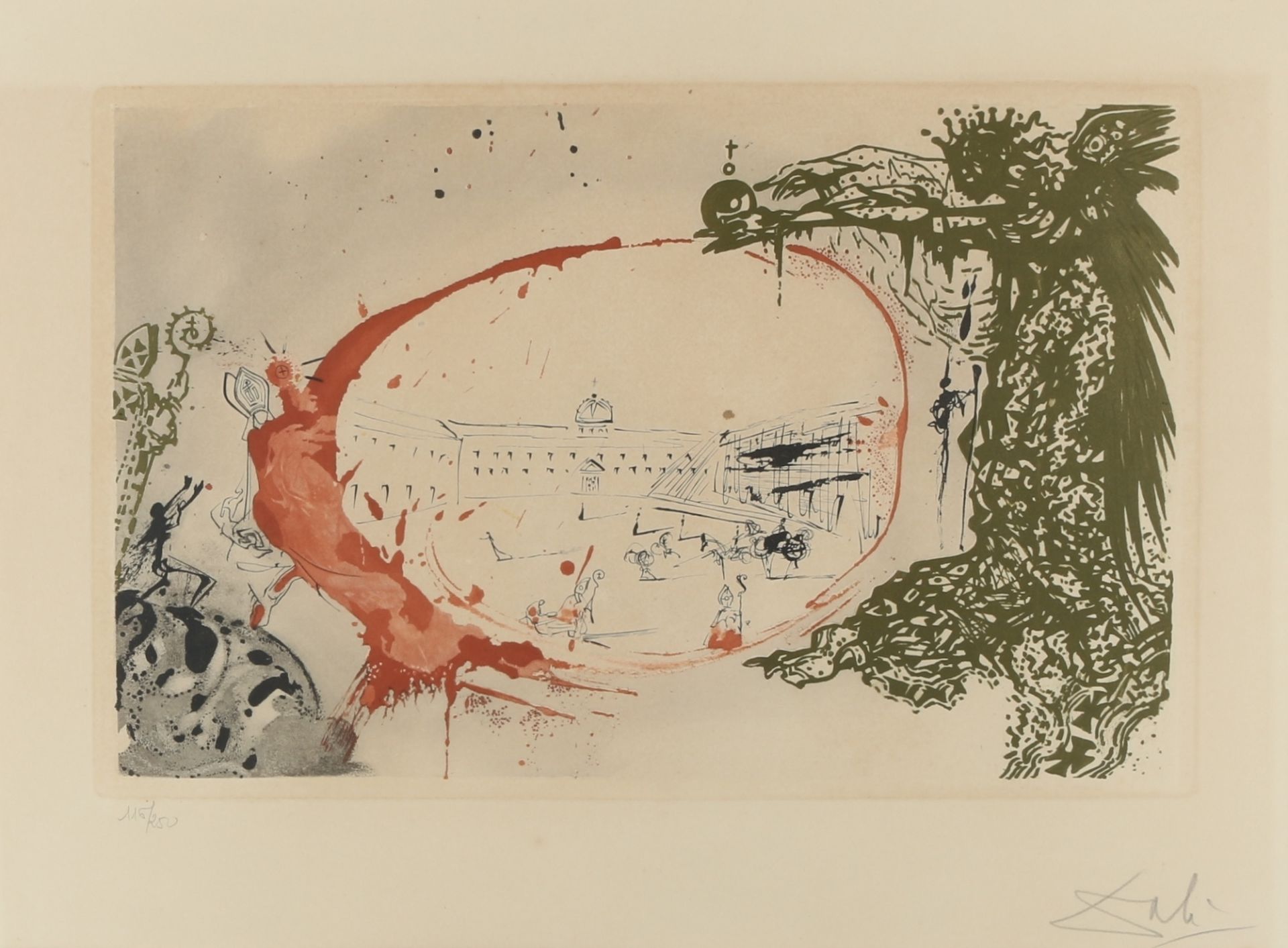Salvador Dali (1904-1989) Visions de paradis, modern art, (Aus: Calderón, La Vie est un songe)