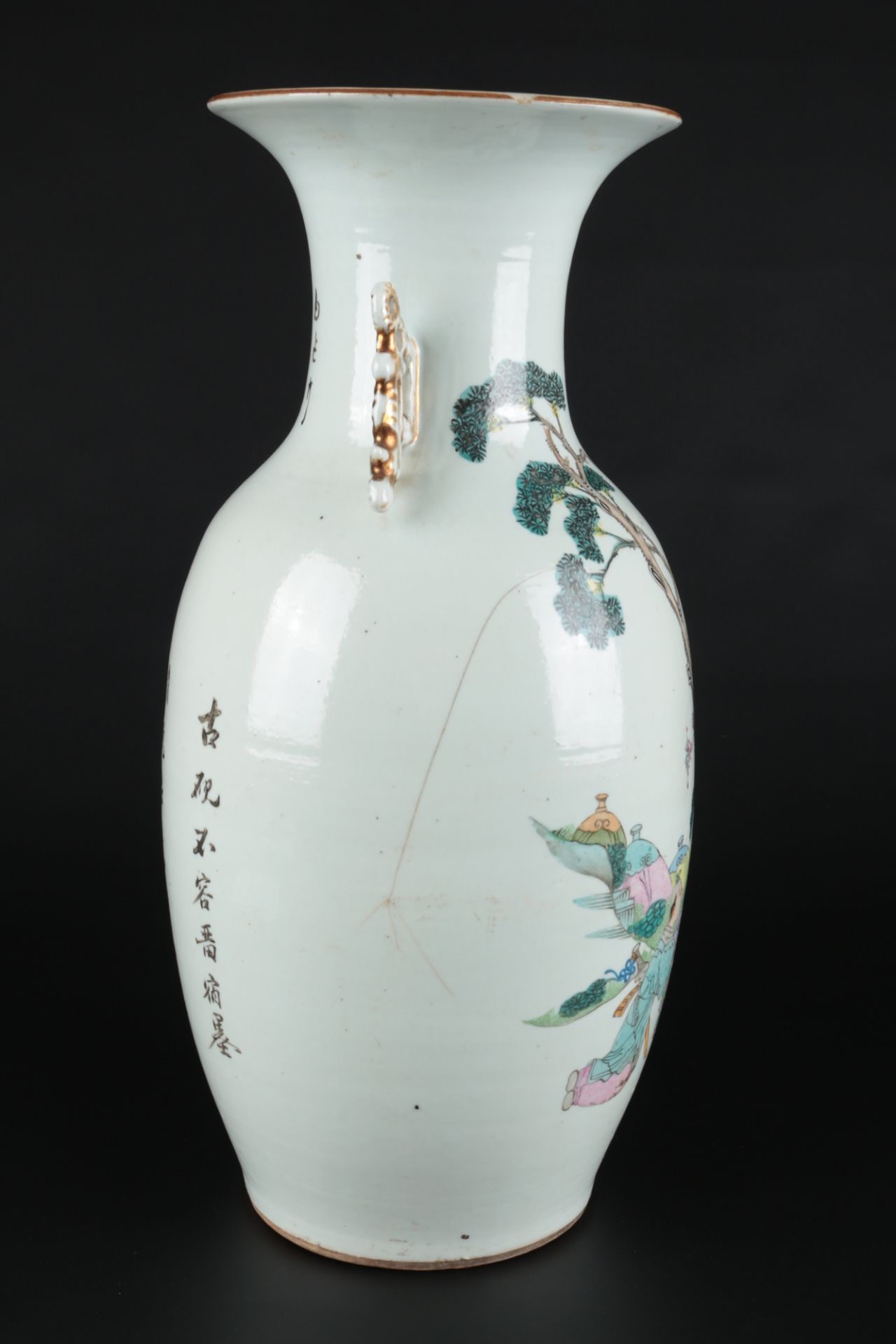 China große Vase Kuang-hsü 1875-1908, chinese large vase, - Bild 4 aus 6
