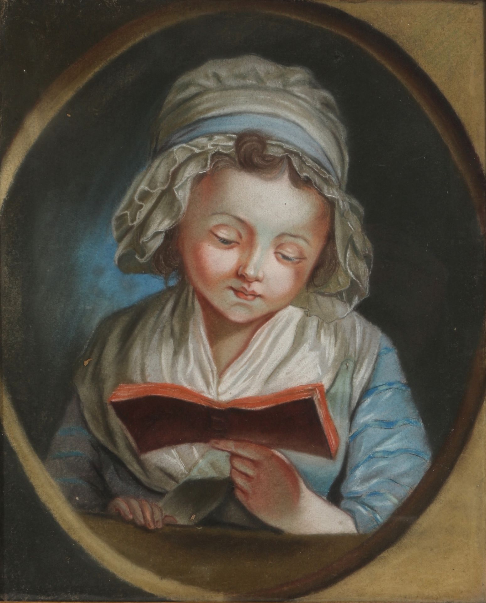 Unbekannter Maler des 19. Jahrhunderts Portrait lesendes Mädchen, portraiture reading girl,