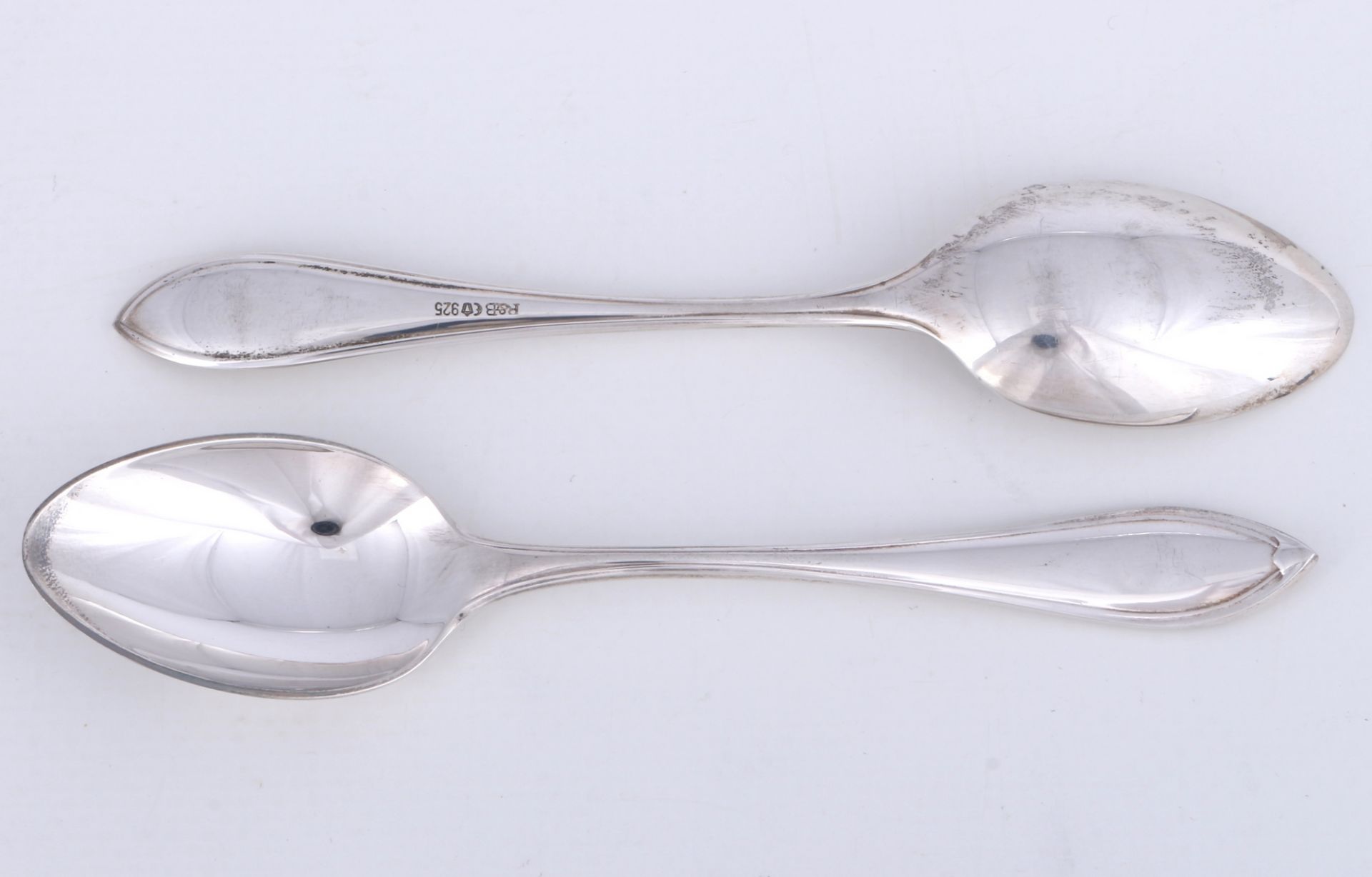 Robbe & Berking Navette 925 Silber 3 Kaffeelöffel, R&B sterling silver coffee spoons, - Bild 2 aus 3