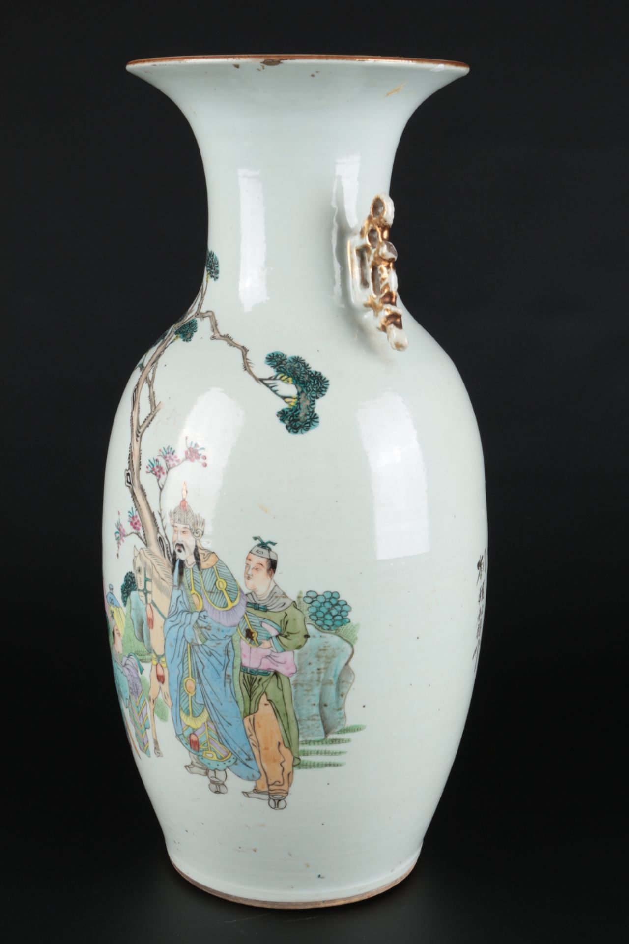 China große Vase Kuang-hsü 1875-1908, chinese large vase, - Bild 2 aus 6