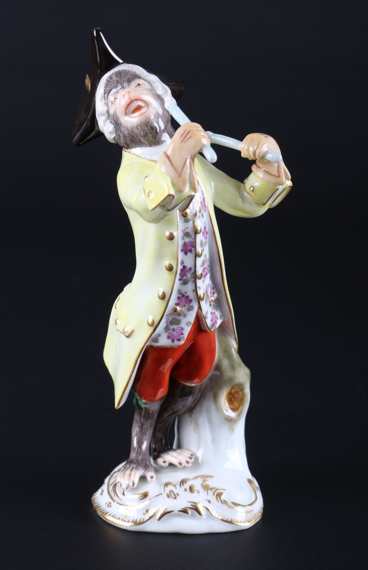 Meissen Affenkapelle Paukenschläger, kettledrummer monkey chapel,