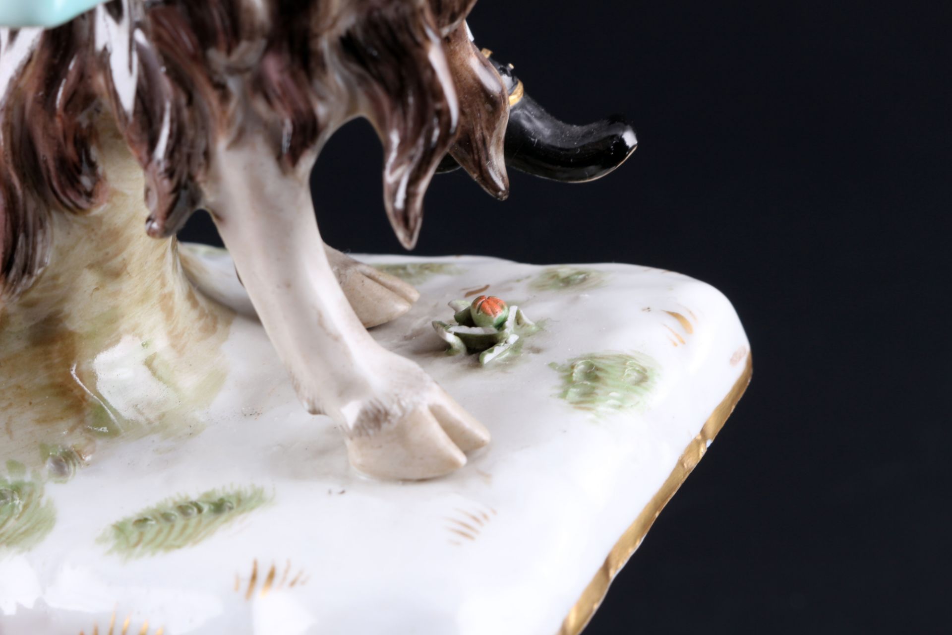 Meissen Schneider auf Ziegenbock 1.Wahl, 1860 - 1924, tailor on goat 1st choice, - Image 8 of 8