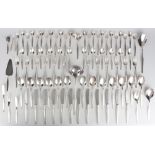 WMF Paris 800 Silber umfangreiches Besteck für 12 Personen, silver cutlery for 12 pers.,